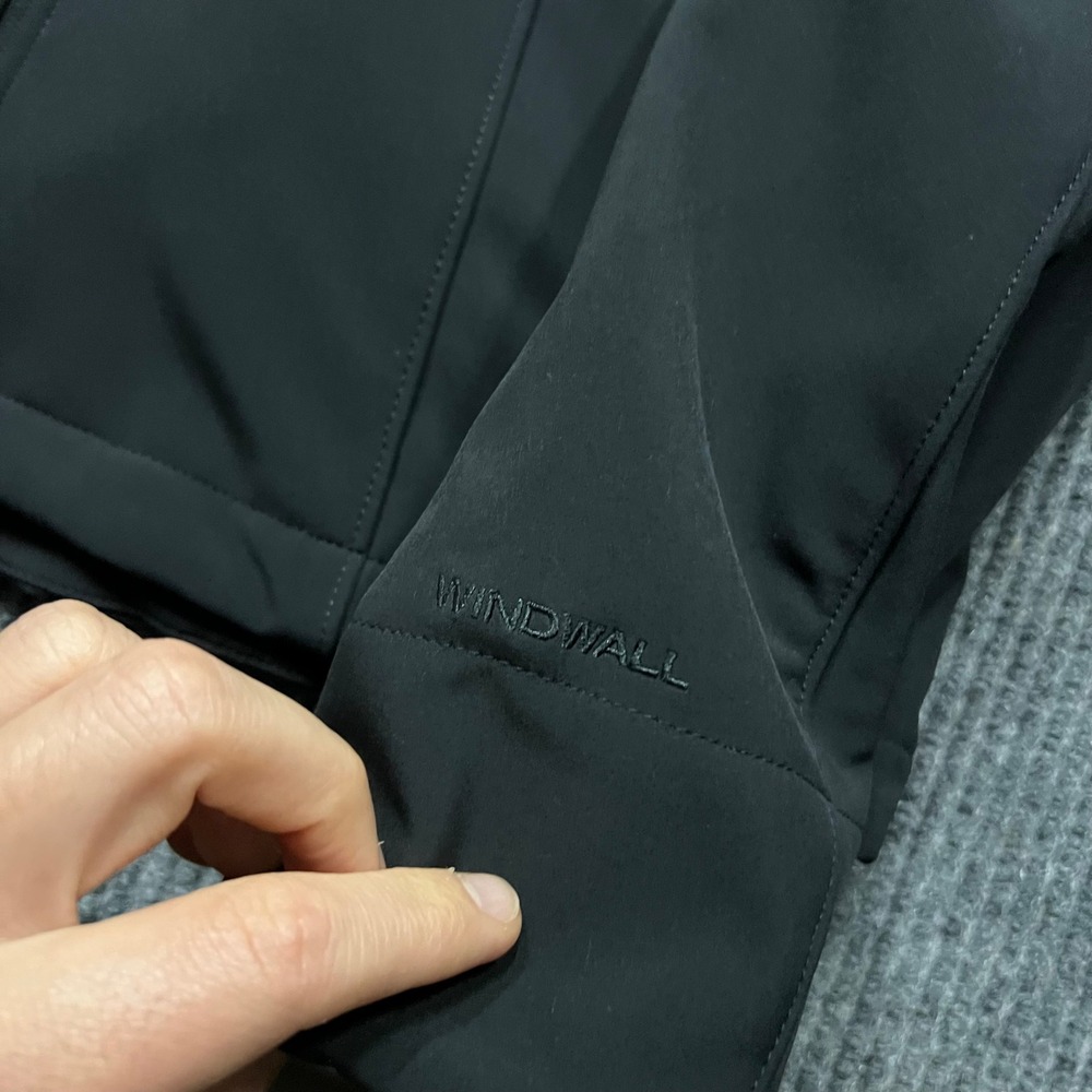 North Face Womens Apex Bionic 2 WindWall Softshell Jacket Black Large Ski Zip - Picture 9 of 10